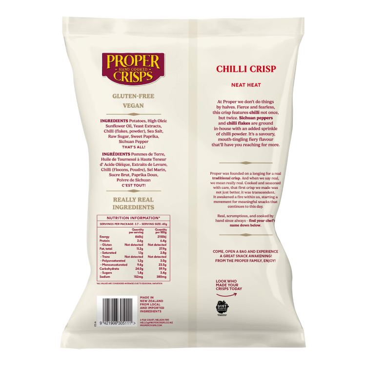 Back Image of Chilli Crisps Product Shot