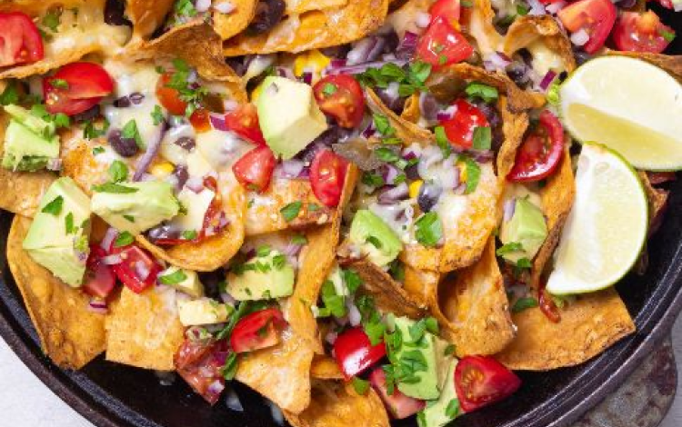 Frying Pan Enchilada Nachos